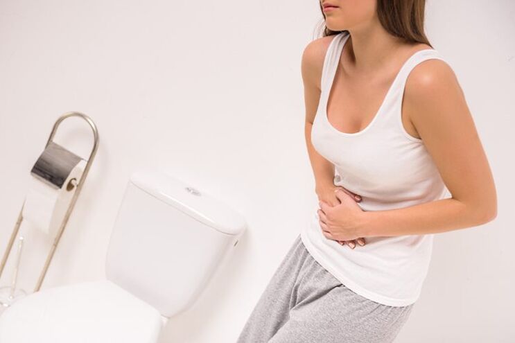 Symptomer vun Cystitis bei Fraen sinn Péng am ënneschte Bauch a heefeg Urinatioun